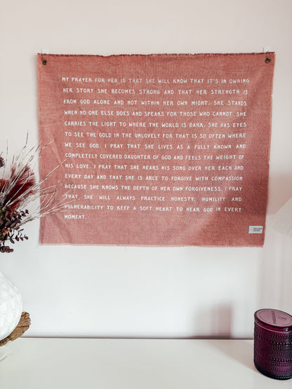 A Prayer for the Daughters, light pink