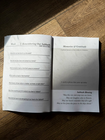 Sabbath Family Memories Journal